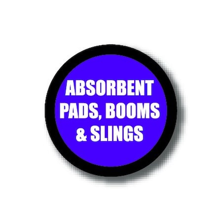 Ergomat 16in CIRCLE SIGNS - Absorbent Pads, Booms & Slings DSV-SIGN 256 #1502 -UEN